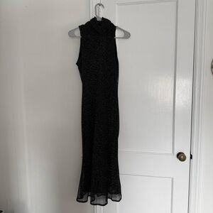 Ralph Lauren sparkle high neck Black Sleeveless Dress